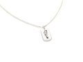 Necklace Rectangle Foot Silver